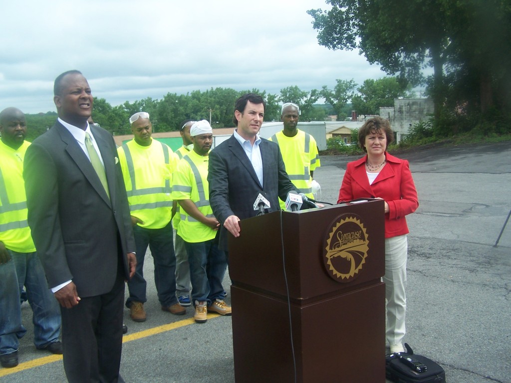 Andy Breuer (Huber Breuer) construction companies announcing his support with ESAMC. 